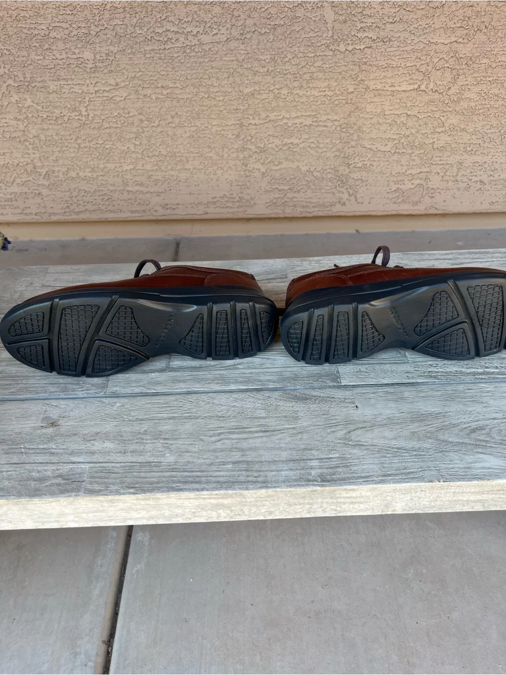 Rockport Brown Leather Oxfords Sz 10-Like New